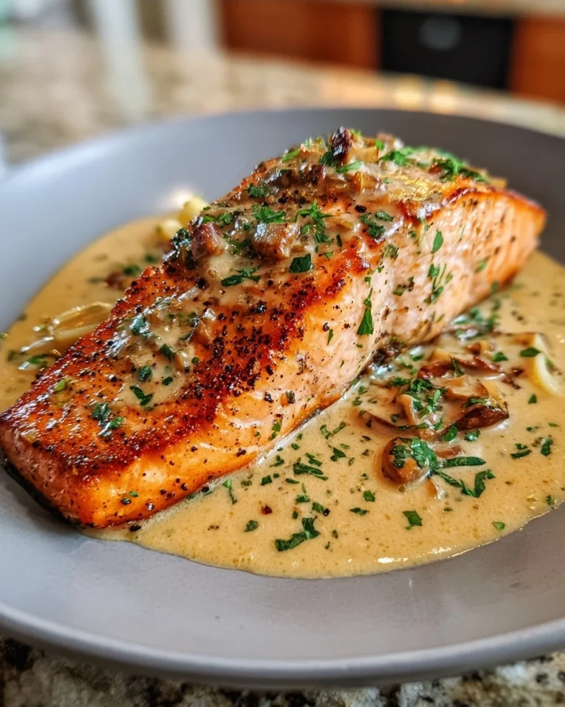 Creamy Garlic Butter Tuscan Salmon
