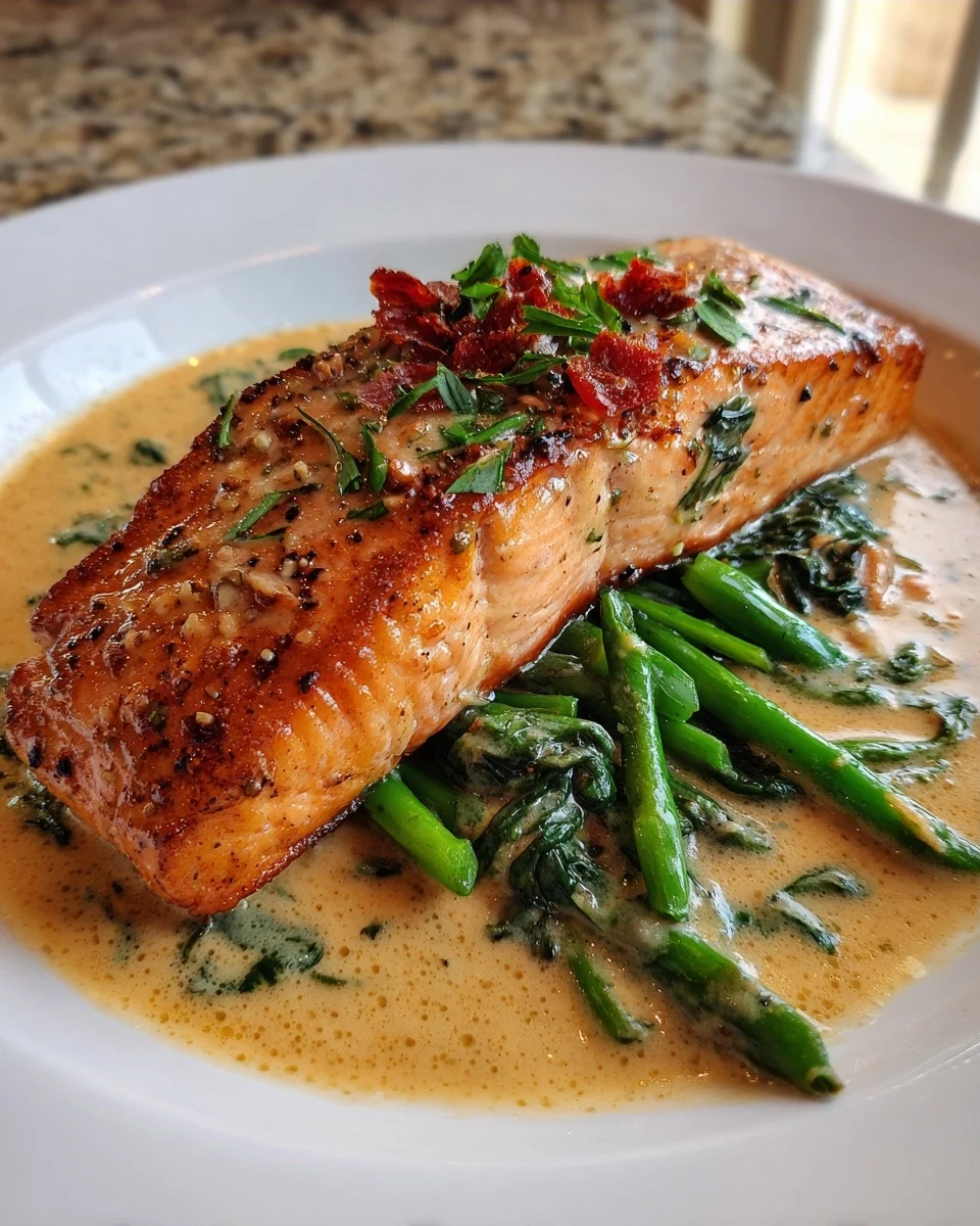Creamy Garlic Butter Tuscan Salmon