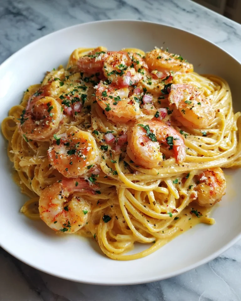 Creamy Garlic Shrimp Pasta