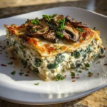 Creamy Spinach Mushroom Lasagna