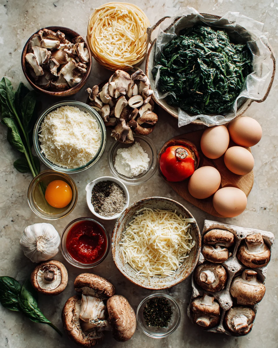 Creamy Spinach Mushroom Lasagna