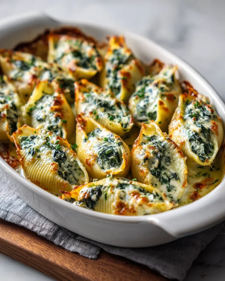 Creamy Spinach Stuffed Shells