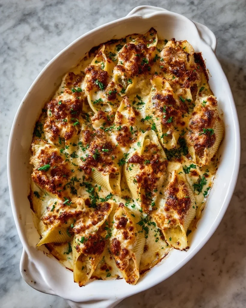 Creamy Stuffed Shells Filled