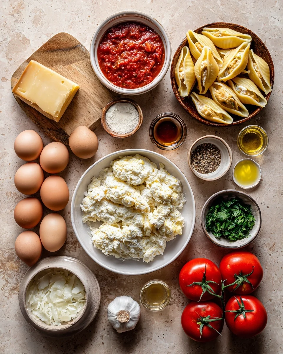 Creamy Stuffed Shells Filled