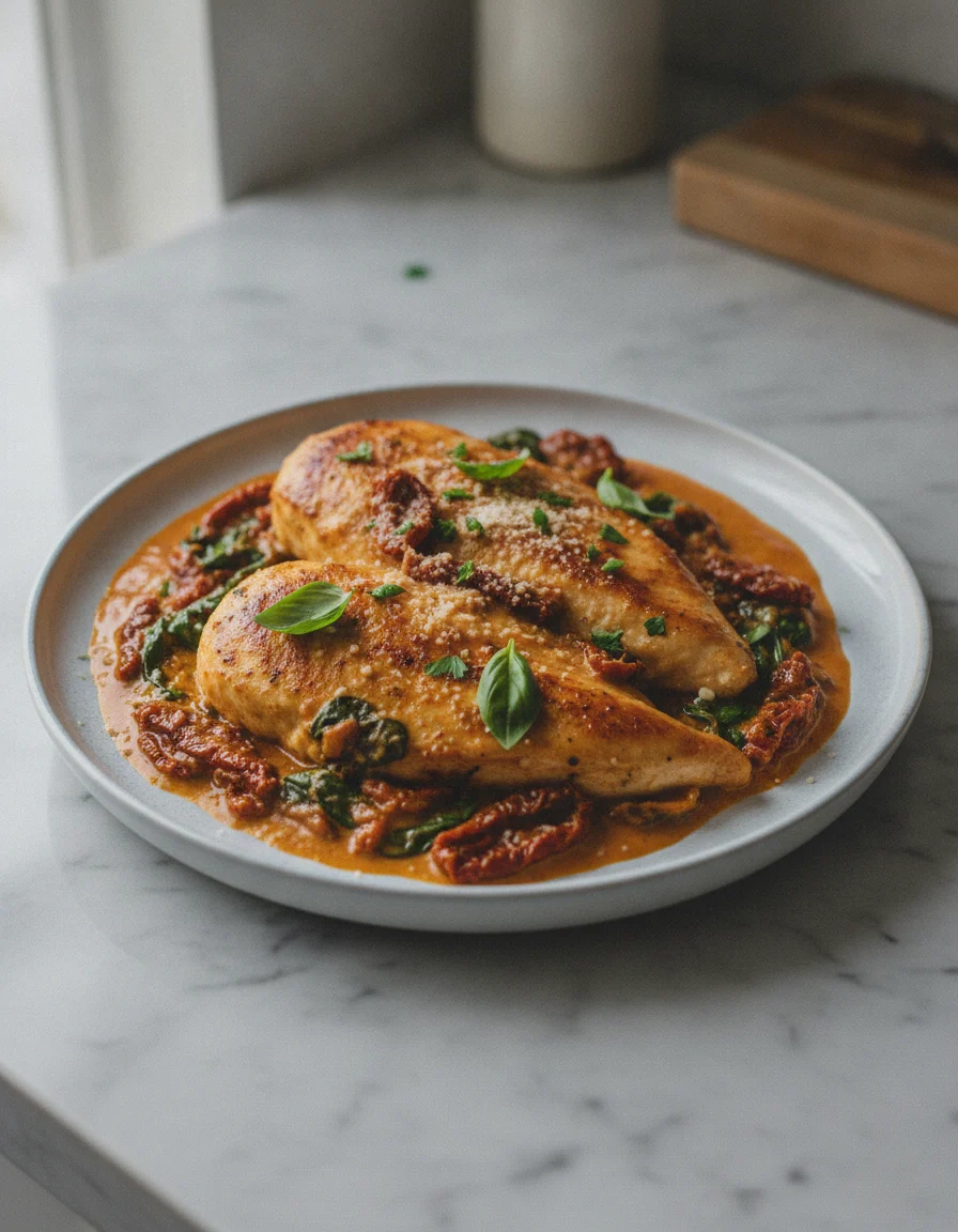 Creamy Sun Dried Tomato Chicken