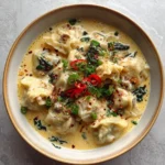 Creamy Thai Dumpling Soup