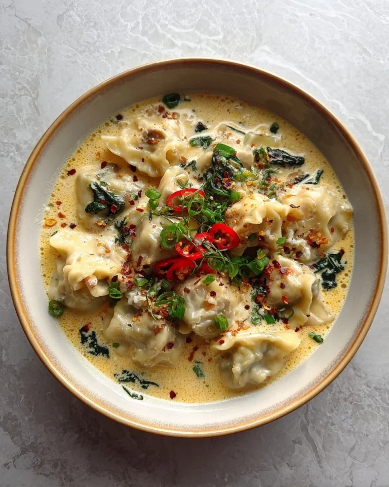 Creamy Thai Dumpling Soup