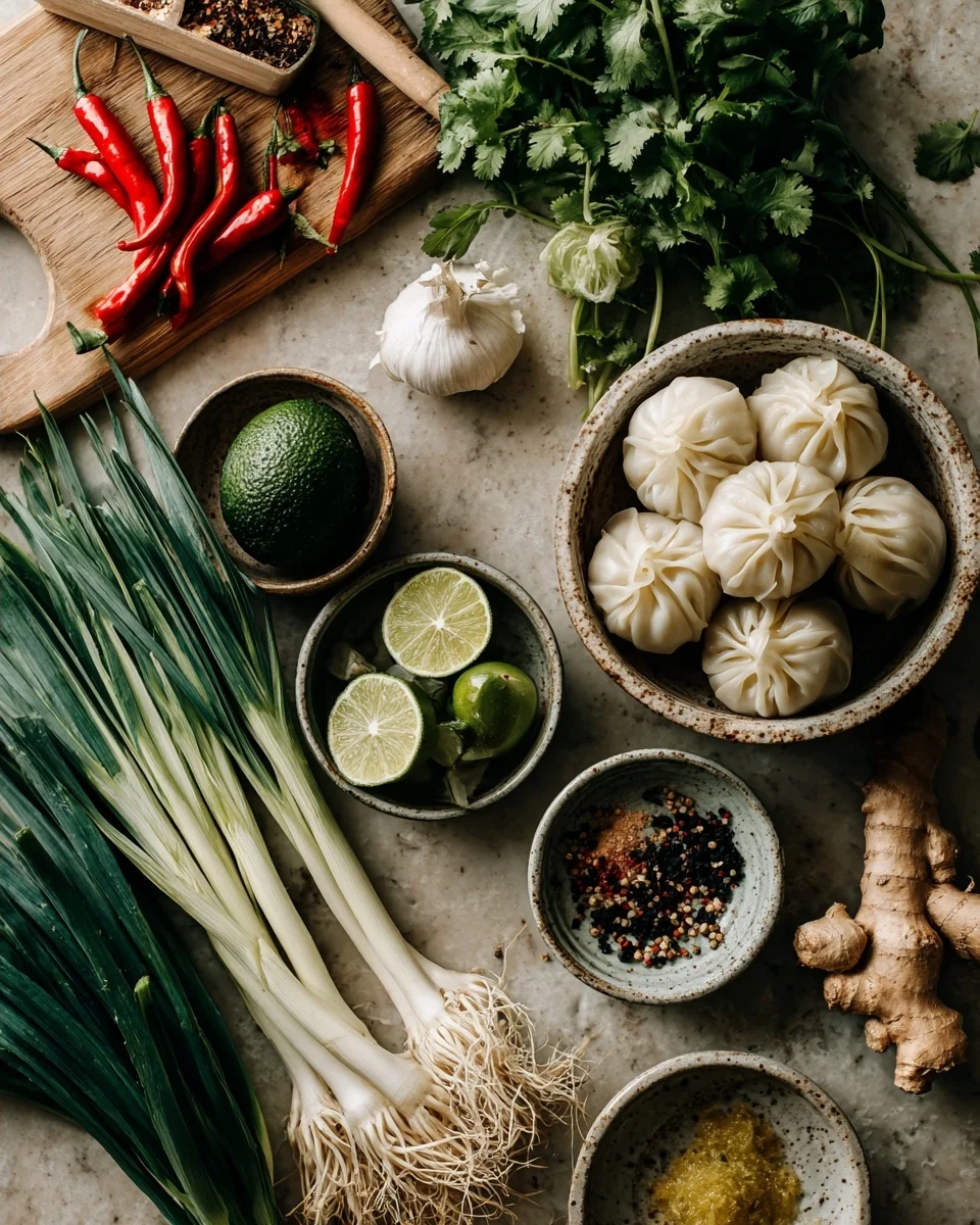 Creamy Thai Dumpling Soup