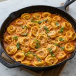 Creamy Tomato Tortellini Skillet
