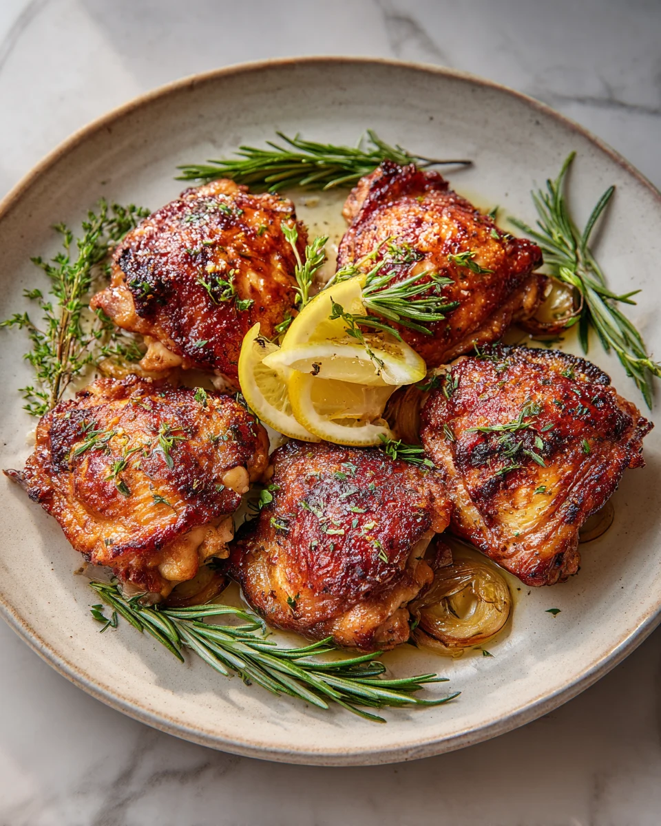 Crispy Baked Chicken Thighs