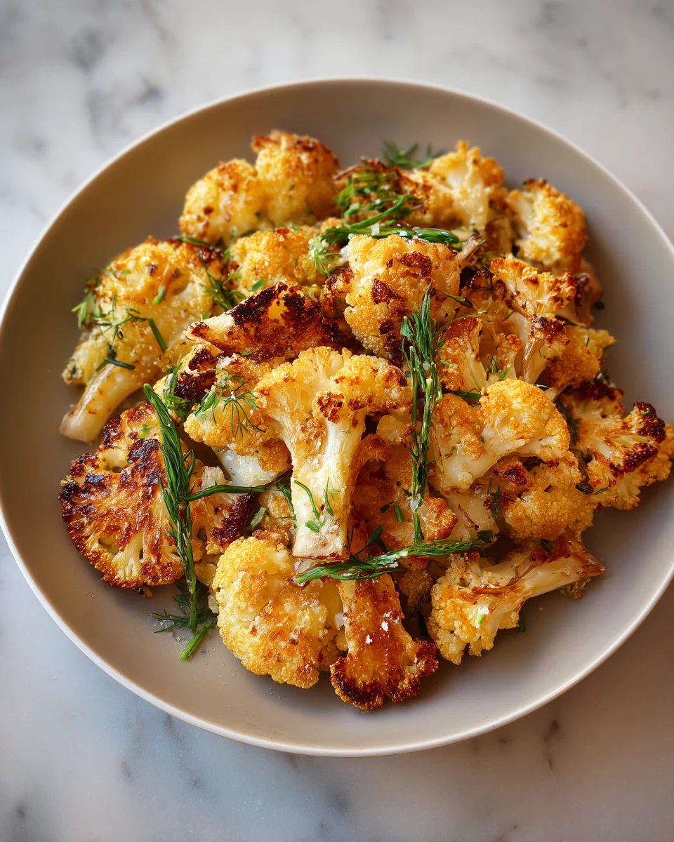 Crispy Roasted Cauliflower