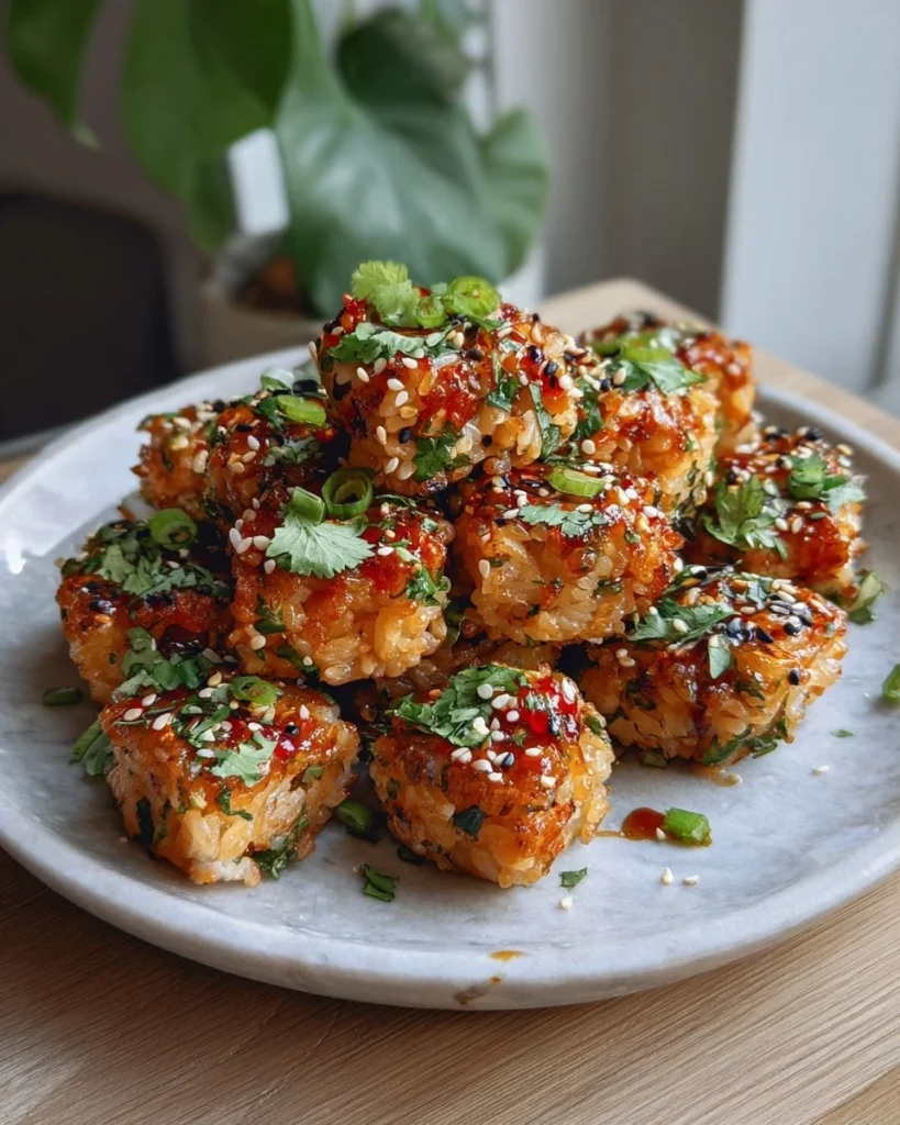 Crispy Salmon Rice Bites