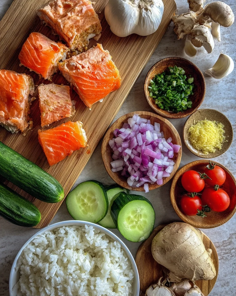 Crispy Salmon Rice Bites