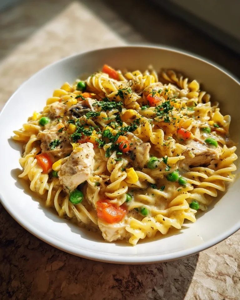 Crock Pot Chicken Pot Pie Pasta
