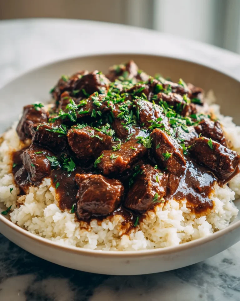 Crockpot Beef Tips and Gravy