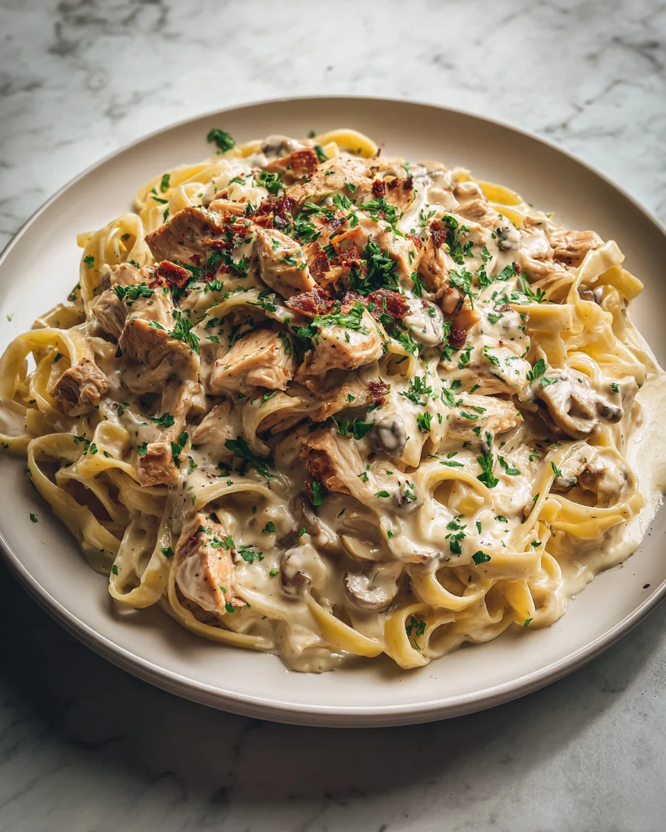 Crockpot Chicken Alfredo