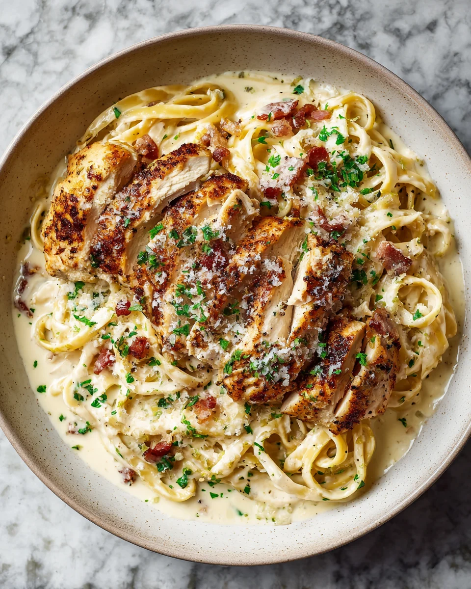 Crockpot Chicken Alfredo
