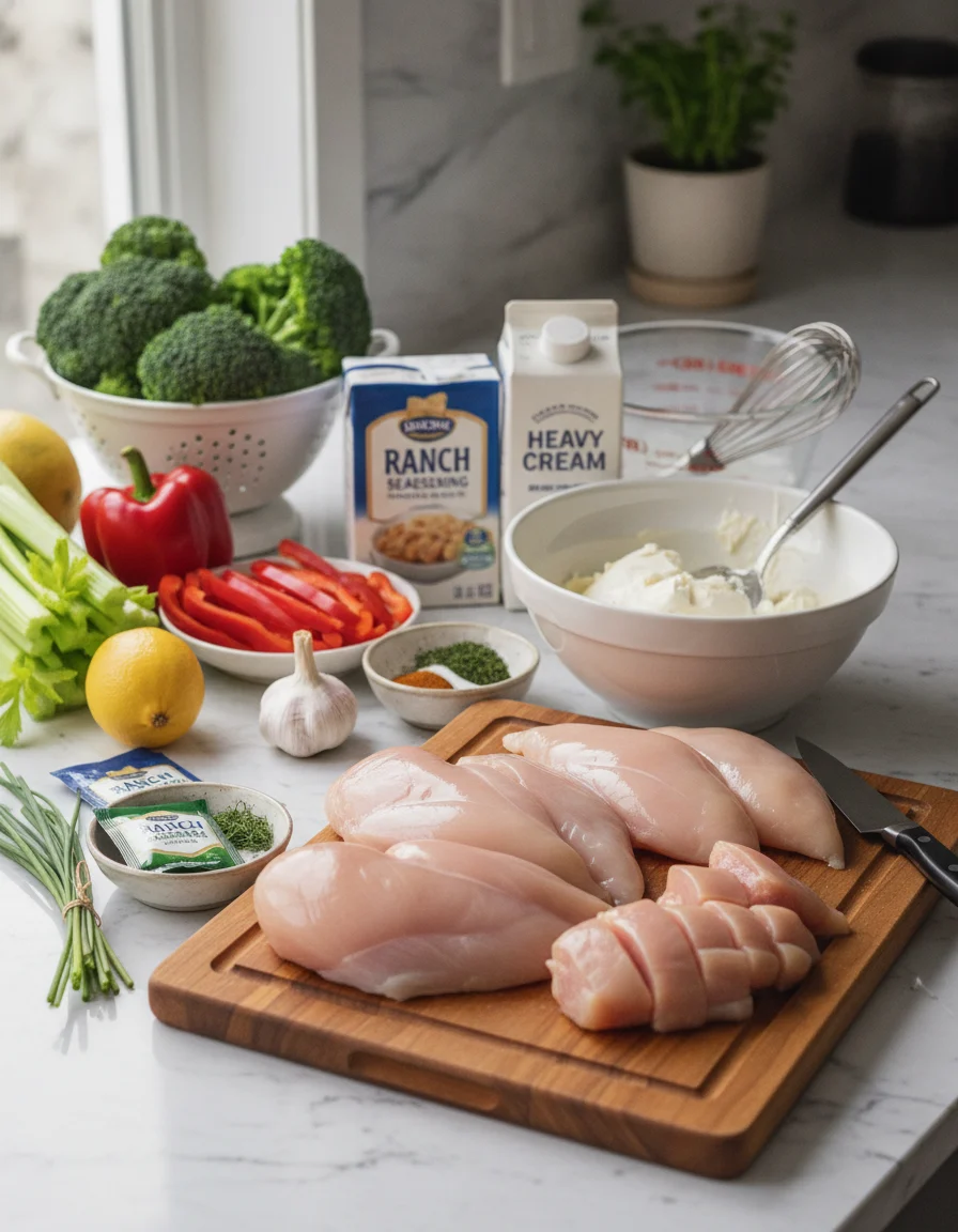 Crockpot Creamy Ranch Chicken