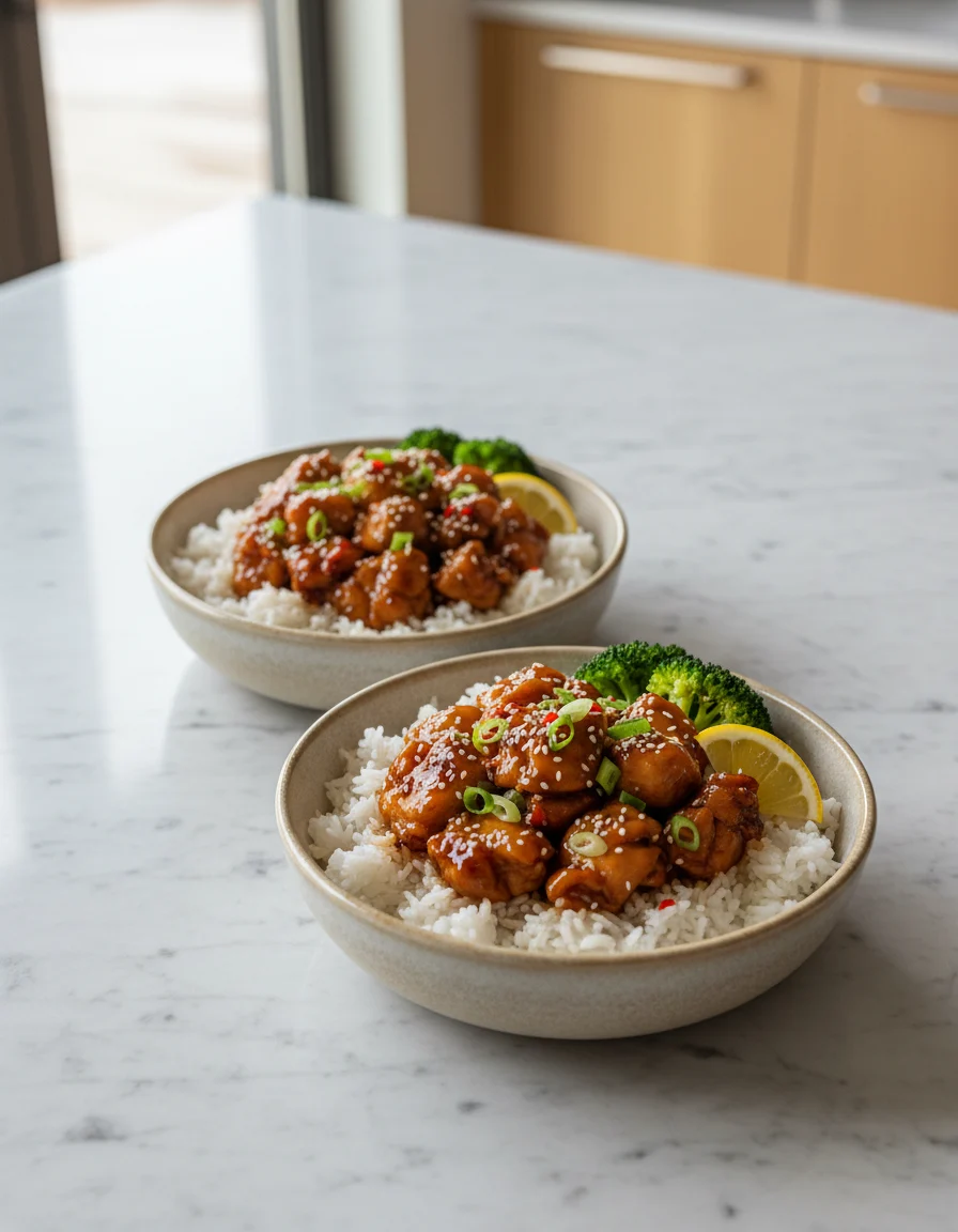 Crockpot Teriyaki Chicken Bowls