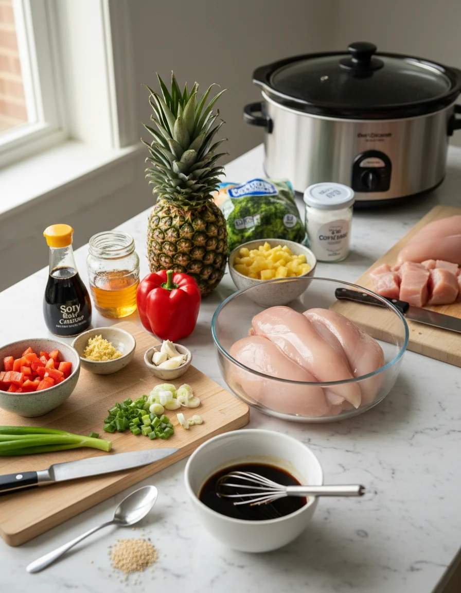 Crockpot Teriyaki Chicken Bowls