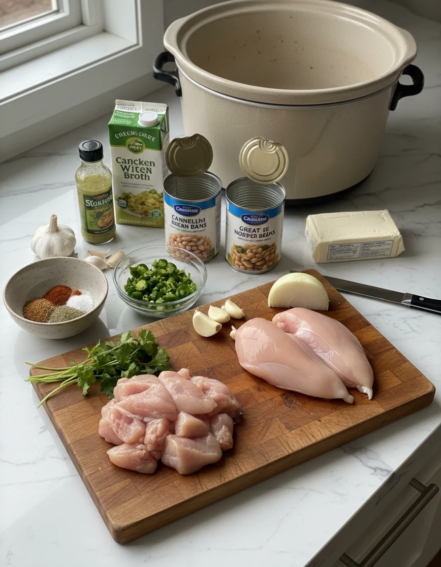 Crockpot White Chicken Chili