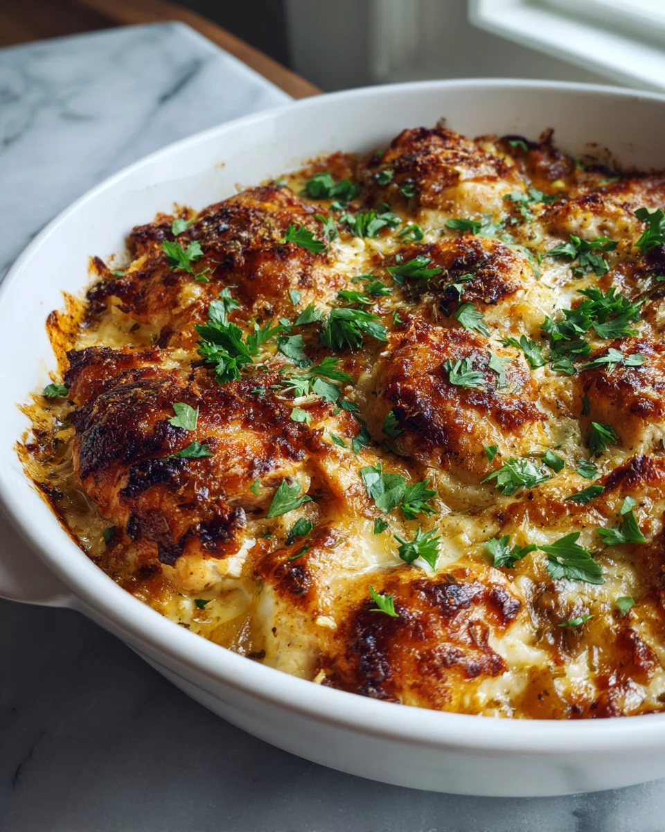 French Onion Chicken Bake
