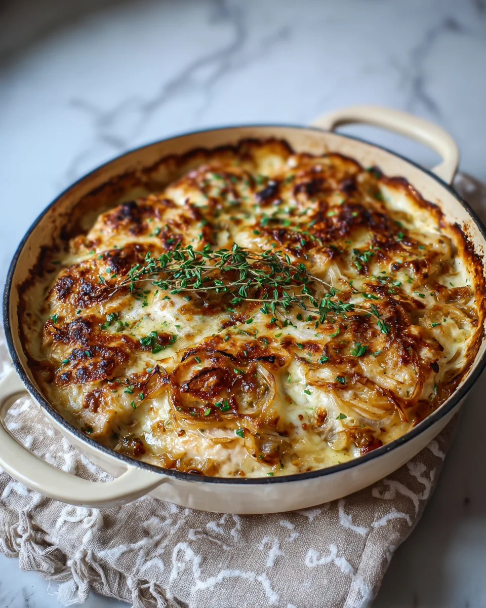 French Onion Chicken Bake