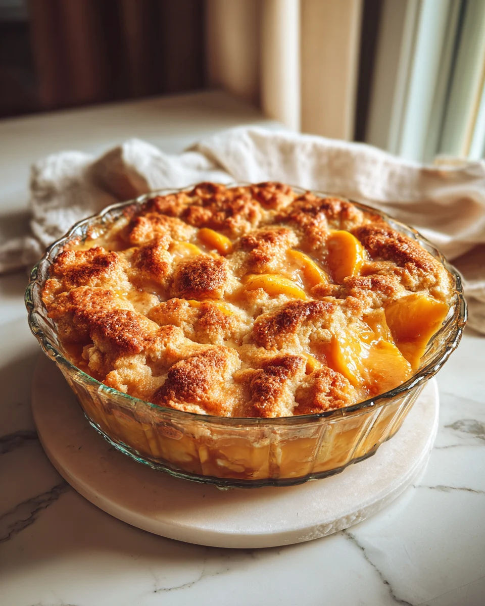 Fresh Peach Cobbler Recipe