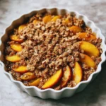 Fresh Peach Crisp with Oats