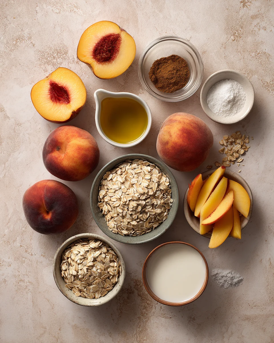 Fresh Peach Crisp with Oats