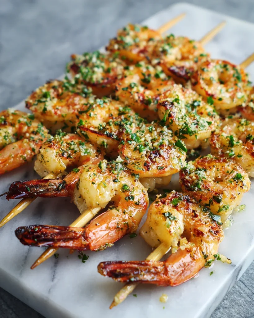 Garlic Butter Shrimp Skewers