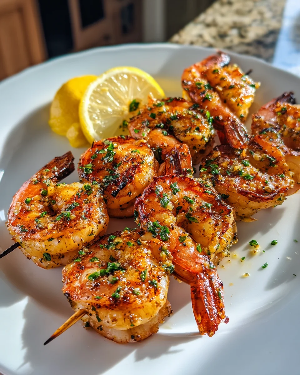 Garlic Butter Shrimp Skewers