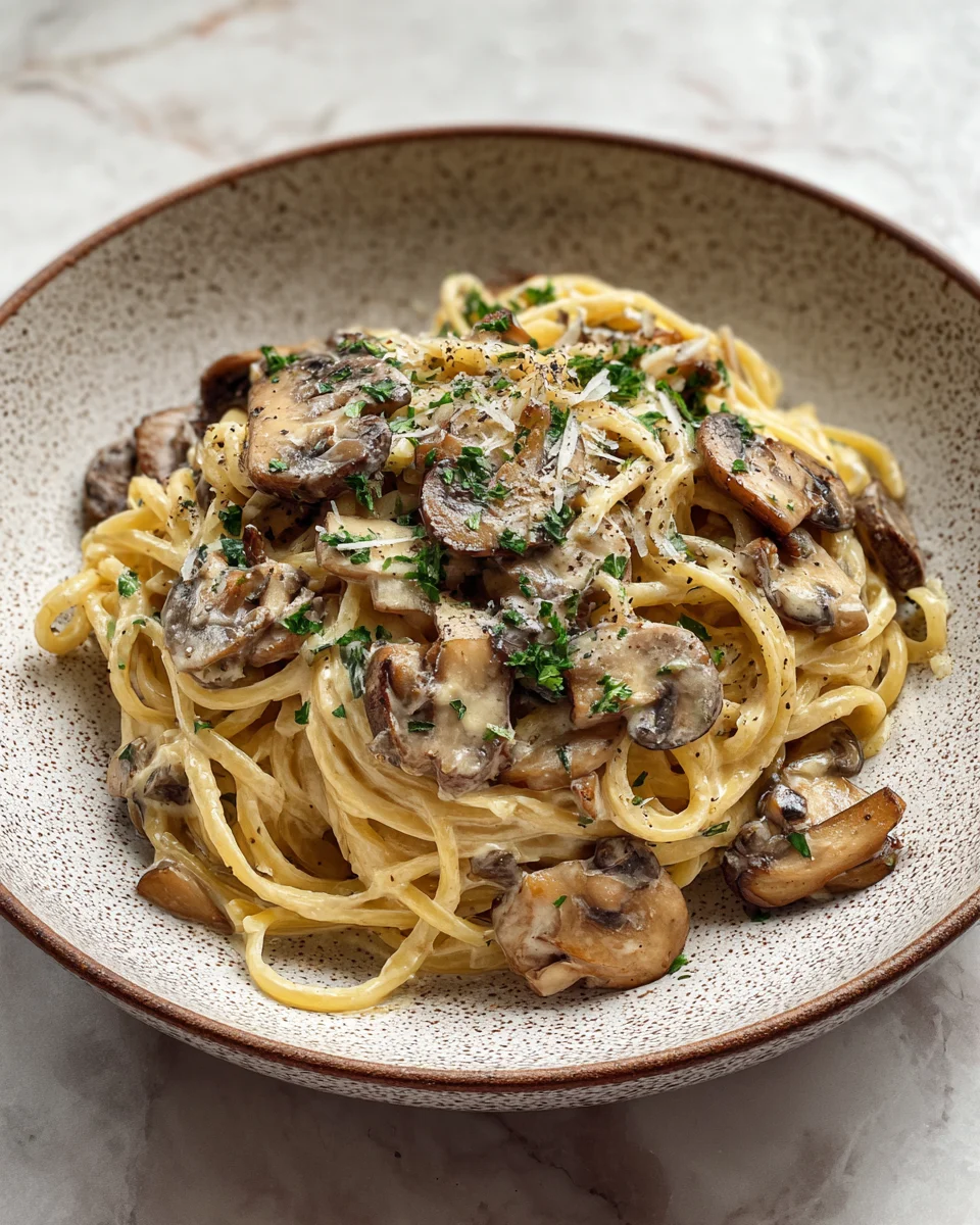 Garlic Mushroom Pasta