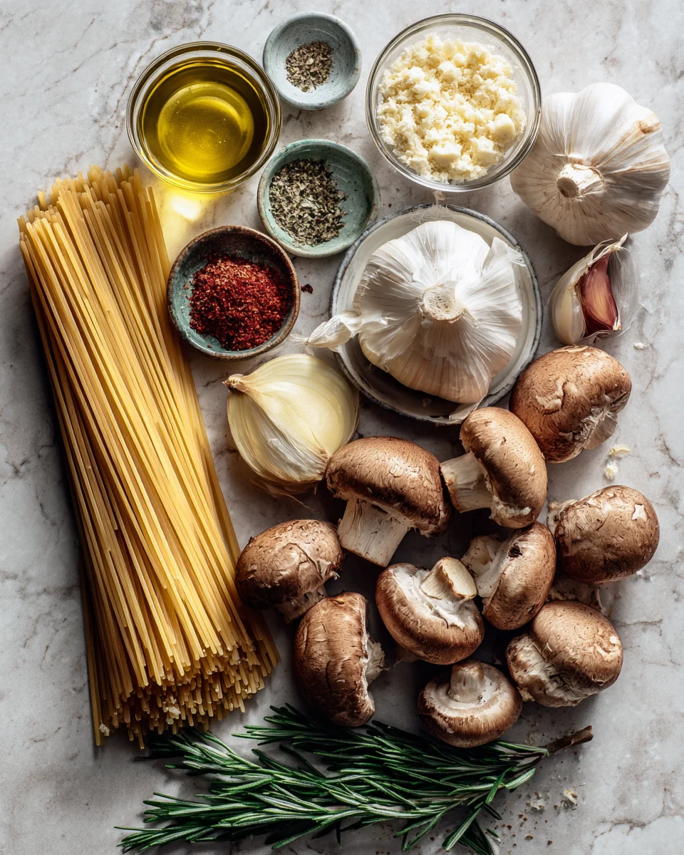 Garlic Mushroom Pasta