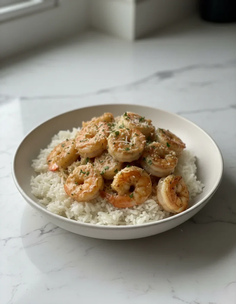 Garlic Parmesan Shrimp And Rice