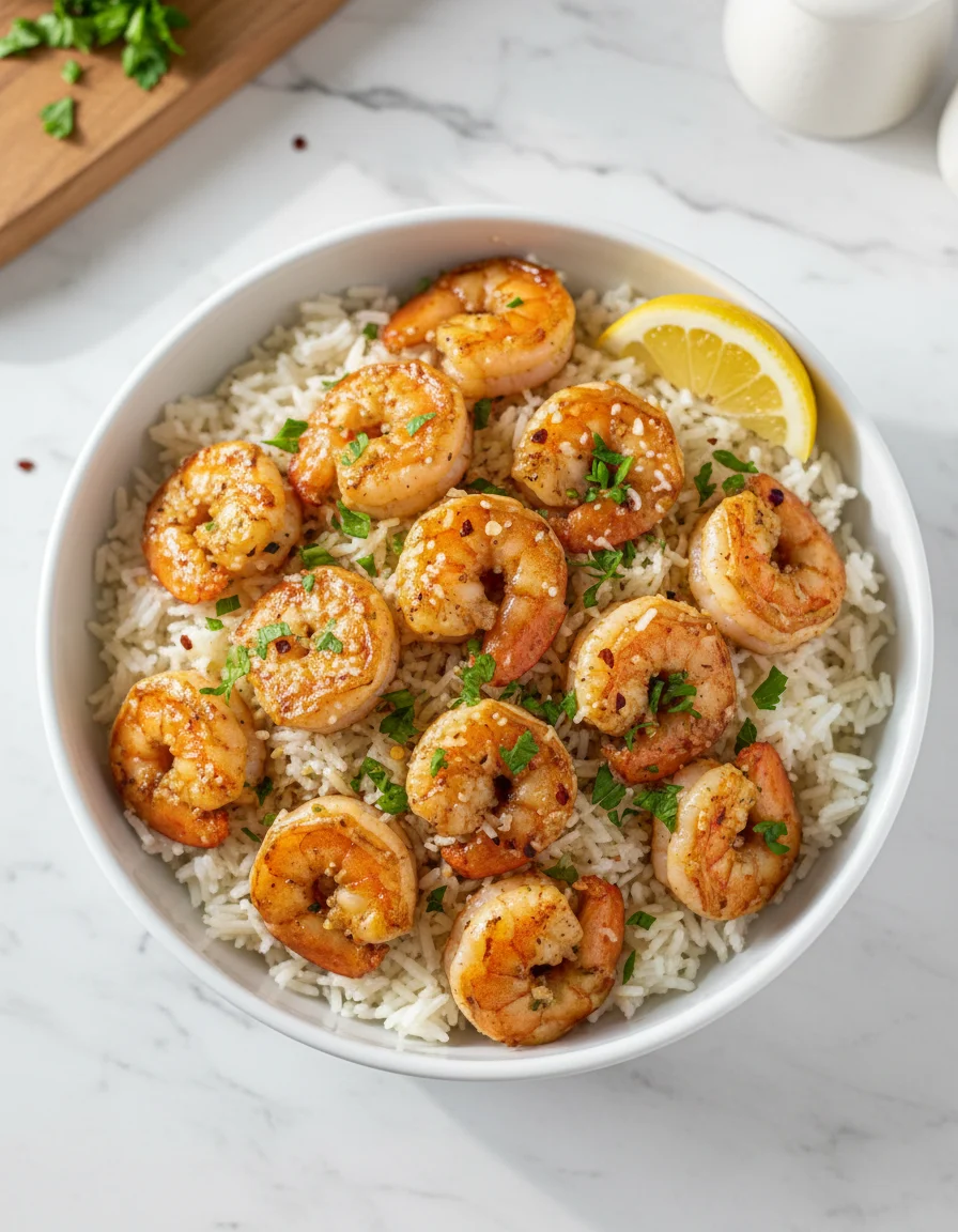 Garlic Parmesan Shrimp And Rice