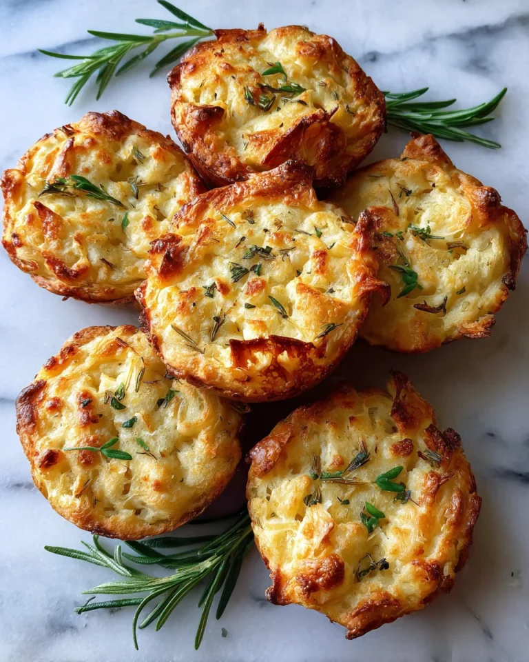 Garlic Rosemary Focaccia Muffins