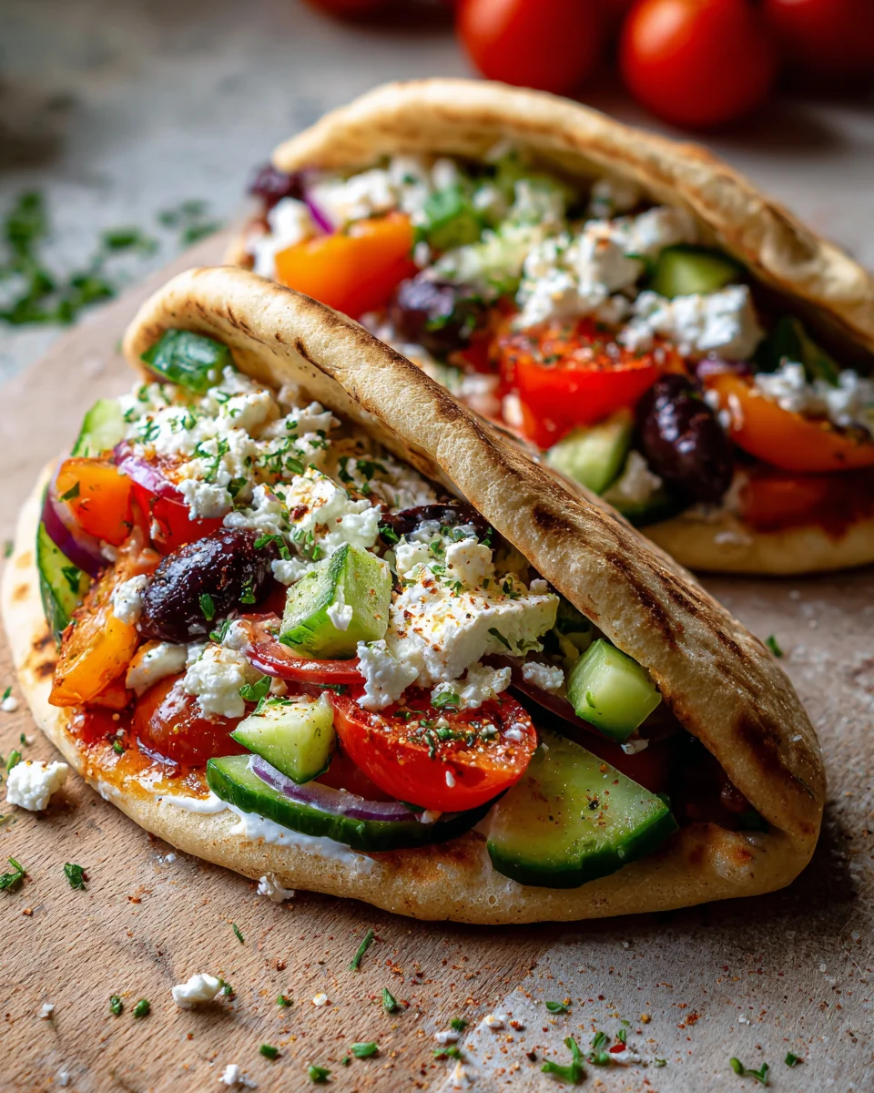 Greek Salad Pita Pockets