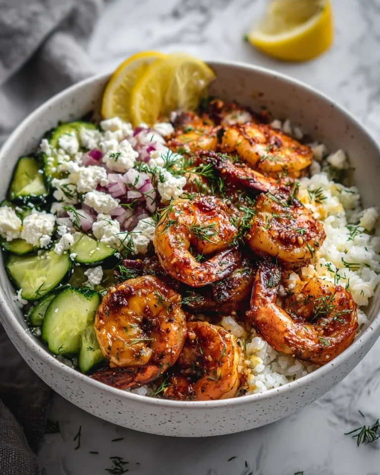 Greek Shrimp Mediterranean Bowl