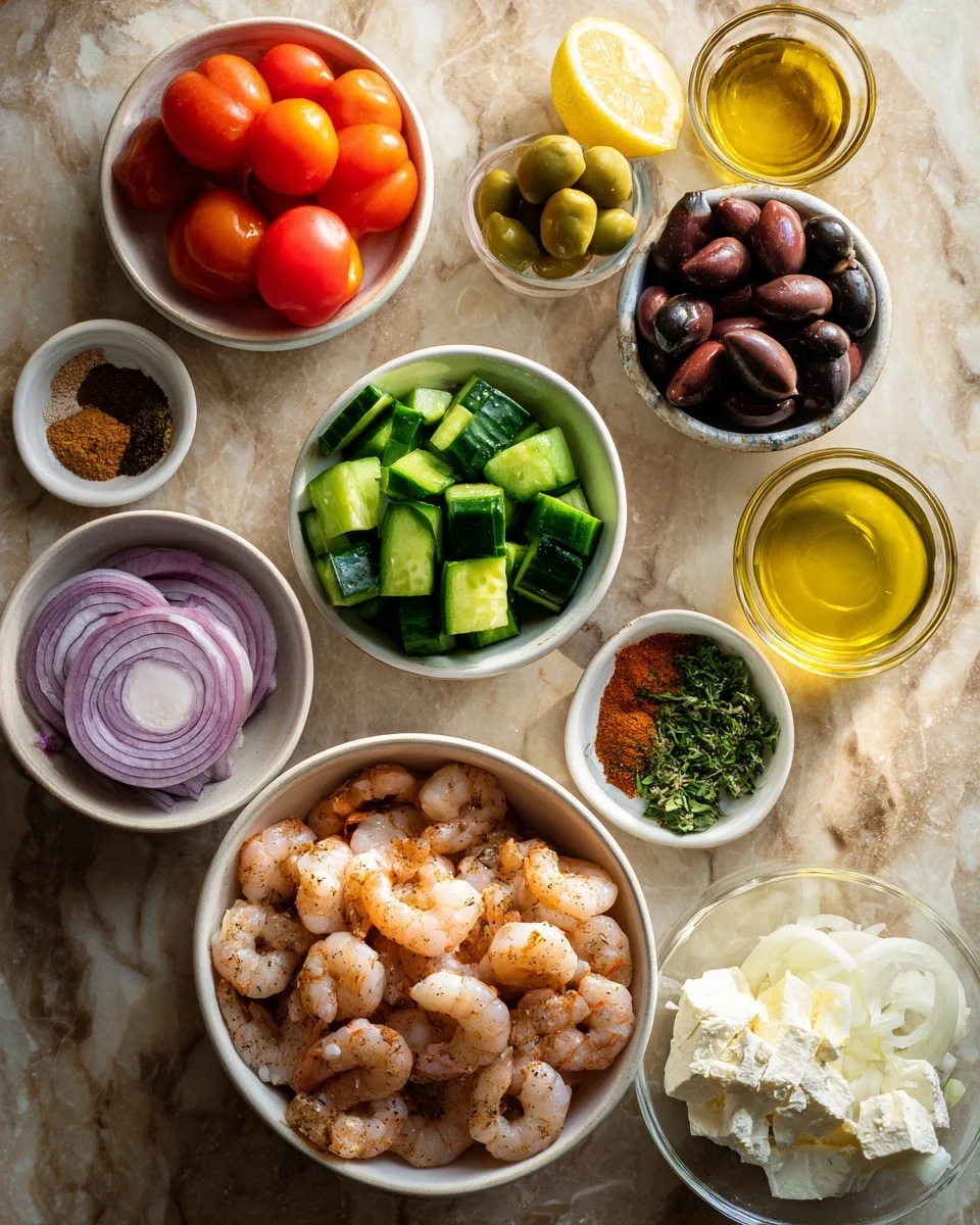 Greek Shrimp Mediterranean Bowl