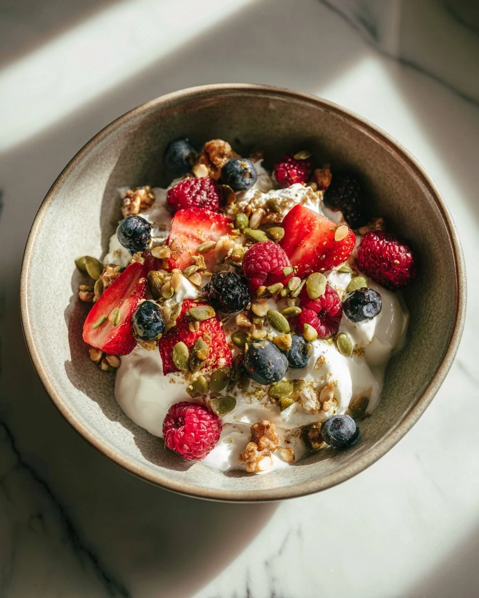 Greek Yogurt Berry Protein Bowl