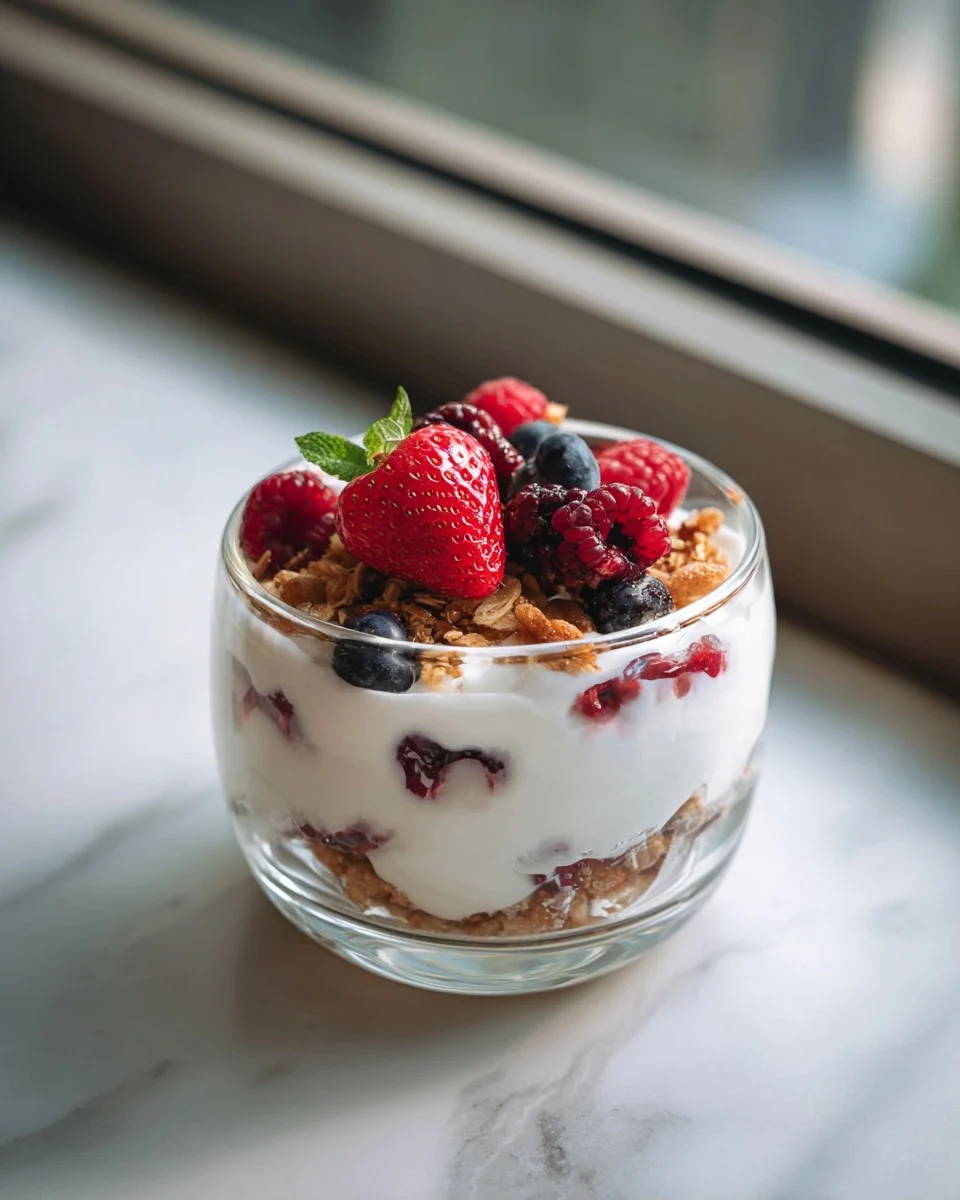 Greek Yogurt Parfait With Berries