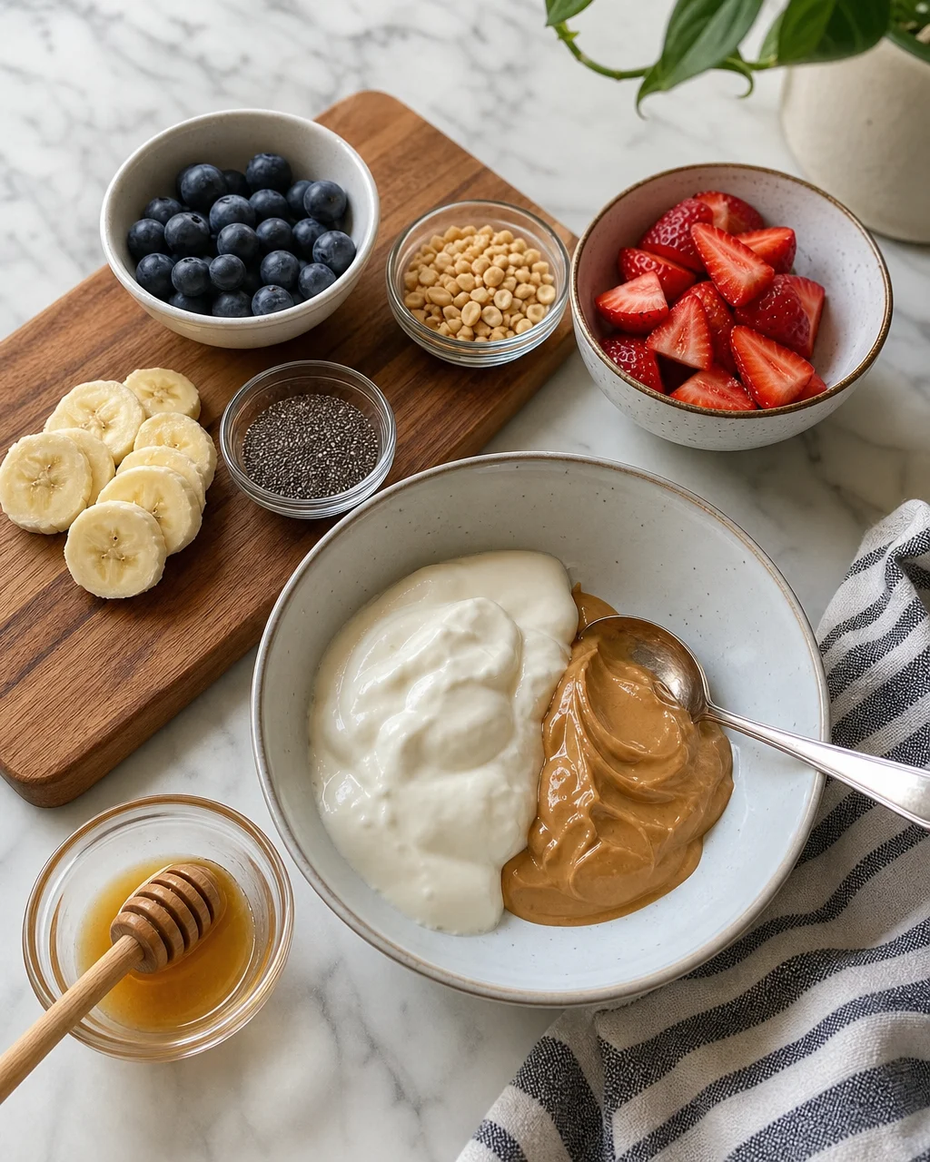 Greek Yogurt Peanut Butter Bowl