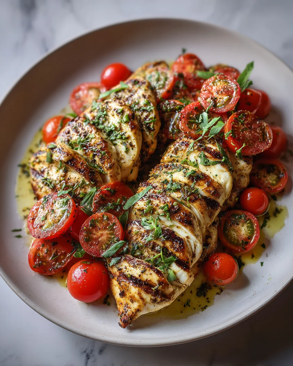 Grilled Caprese Chicken