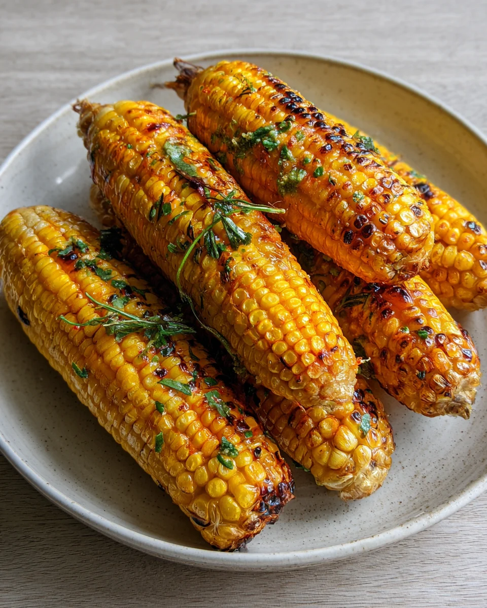 Grilled Corn With Chili Lime Butter
