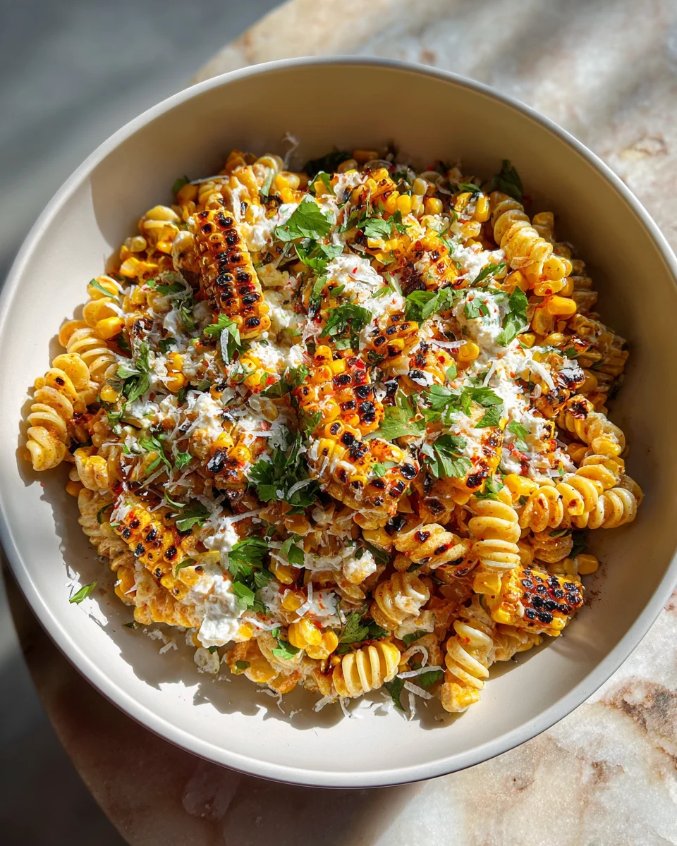 Grilled Corn Elote Pasta Salad Greek Yogurt