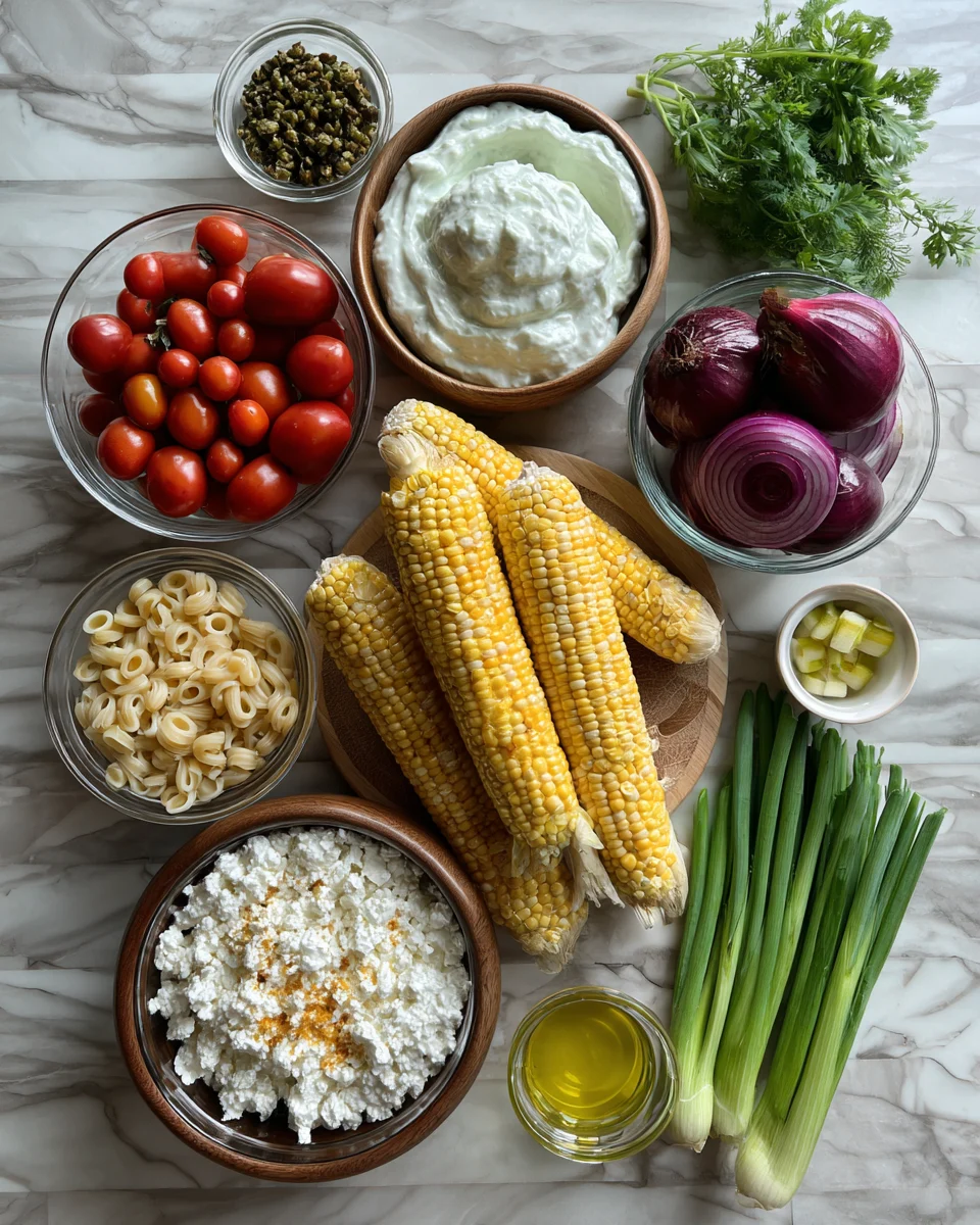 Grilled Corn Elote Pasta Salad Greek Yogurt