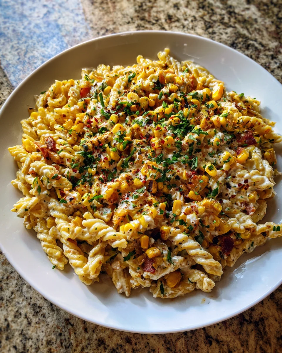 Grilled Corn Elote Pasta Salad Greek Yogurt