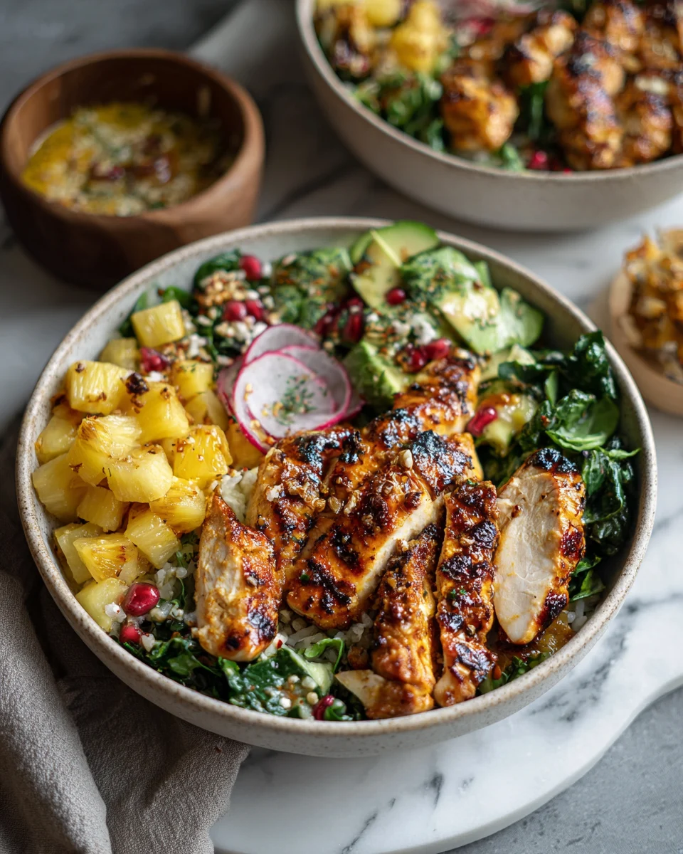 Grilled Hawaiian Chicken Bowls