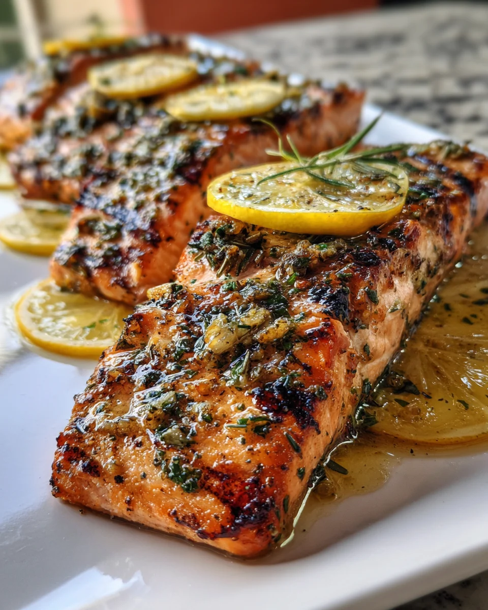 Grilled Lemon Herb Salmon